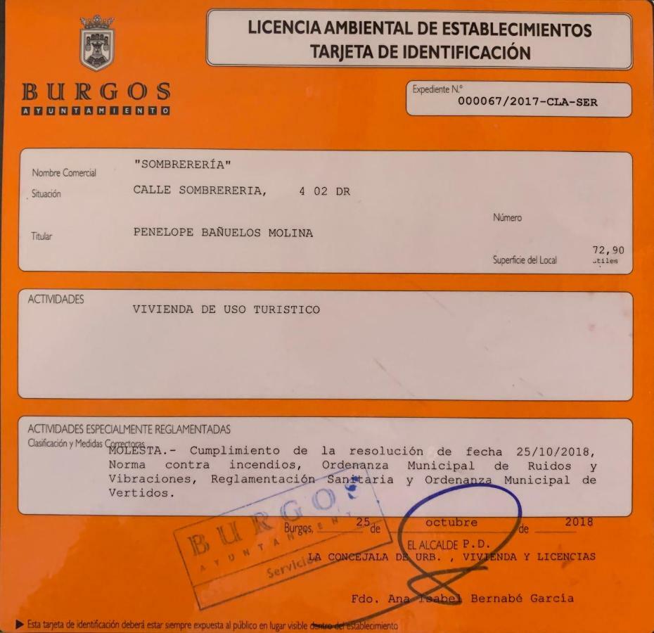 Apartamento Sombrereria Rimbombin Burgos Ngoại thất bức ảnh